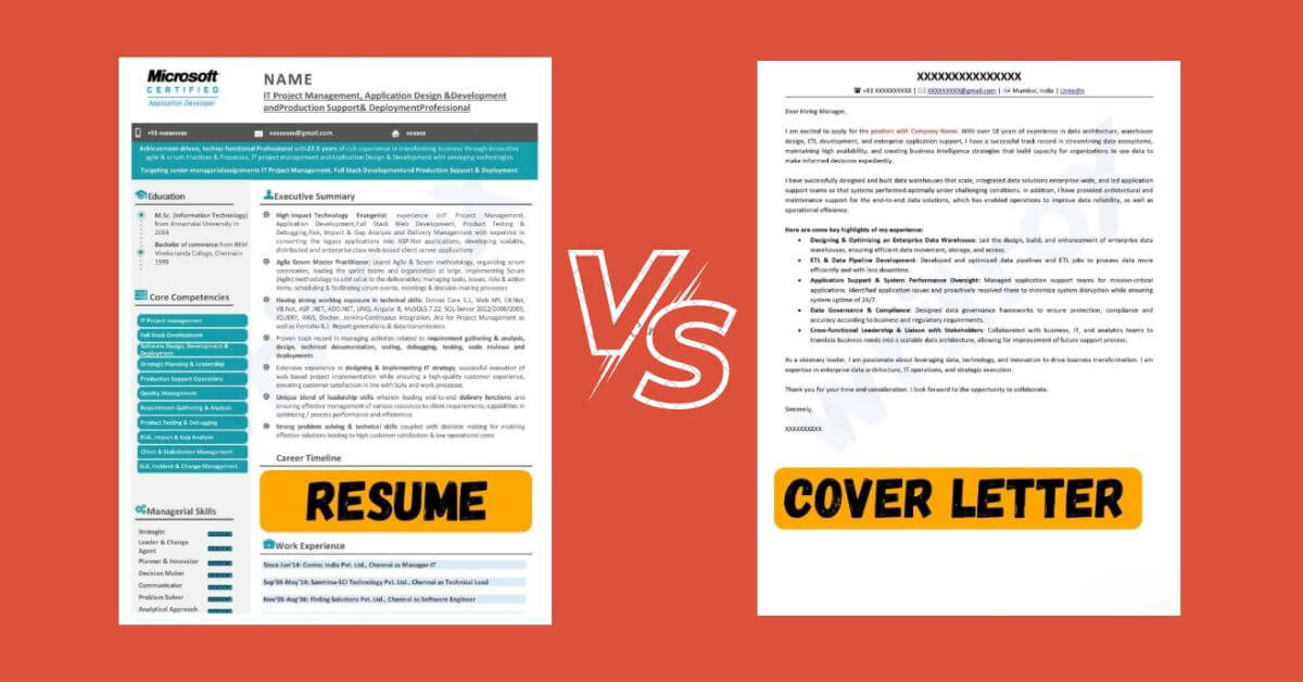 Resume and Cover Letter: Key Differences + When to Use Each (2026 Guide)